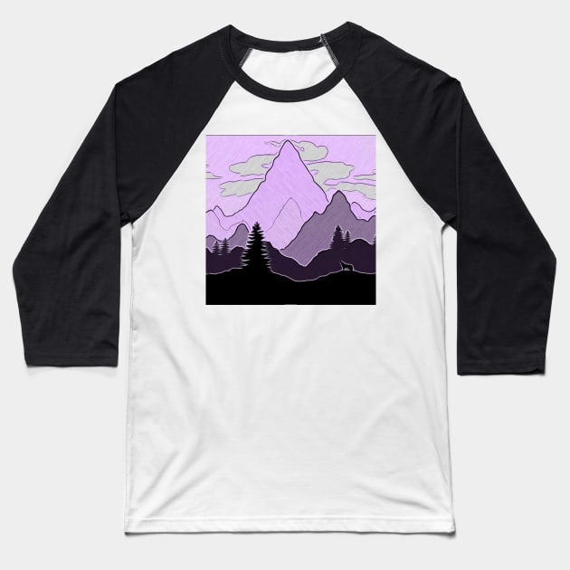 Landscape Baseball T-Shirt by MarcyRangel